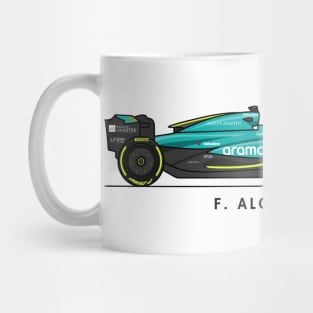 F1  Racing Fernando Alonso Aston Martin Fan shirt Mug